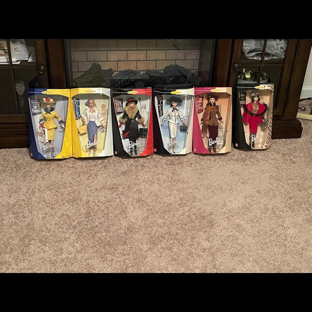 NIB City Seasons Barbie Dolls entire collection of 6 Hard & RARE to Find